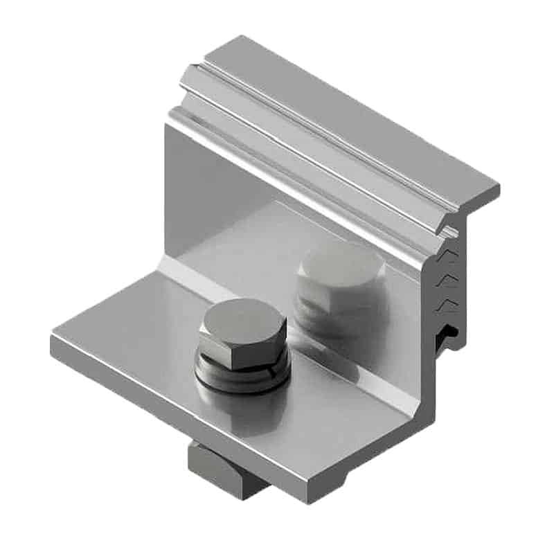 Fixador lateral ajustável para fixação nos troços SG3 em painéis solares Sunfer S10.1