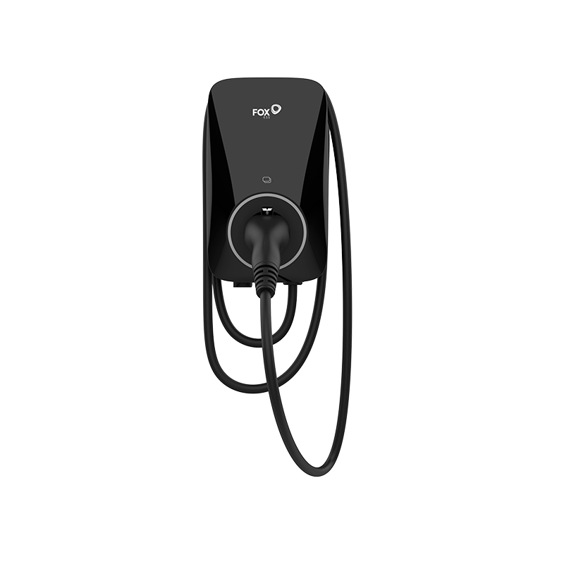 Fox-Ess EVCharger 22Kw Black 6m Type2, (BT+RFID+WIFI+OCPP)