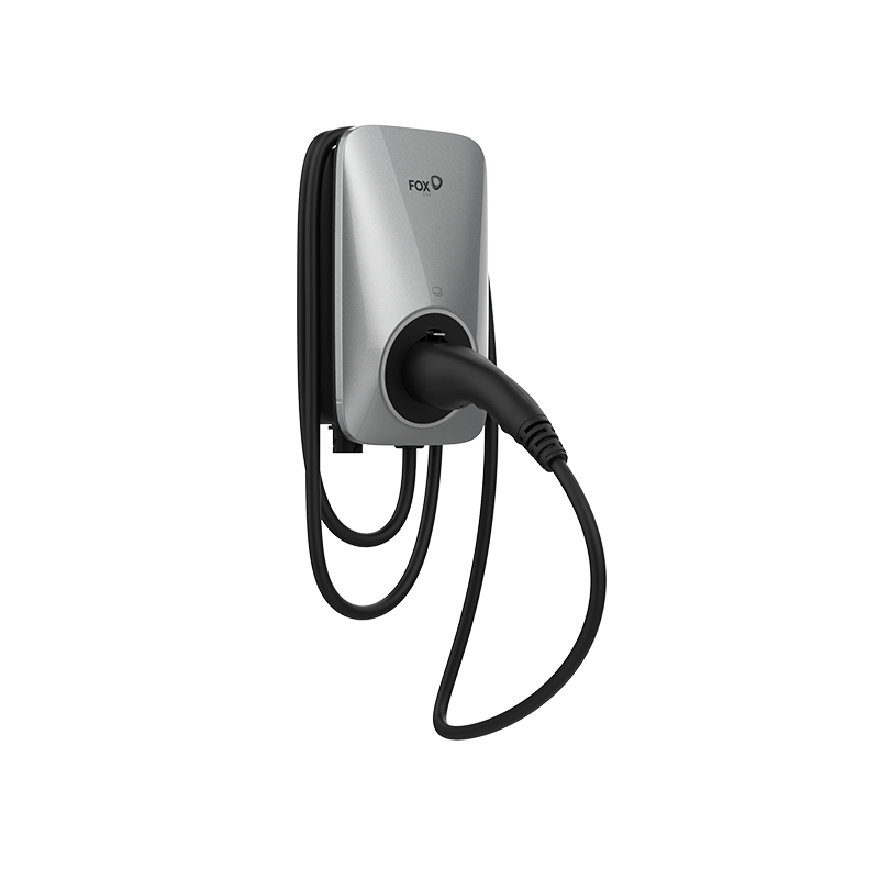 Fox-Ess EVCharger 22Kw Silver 6m Type2, (BT+RFID+WIFI+OCPP)
