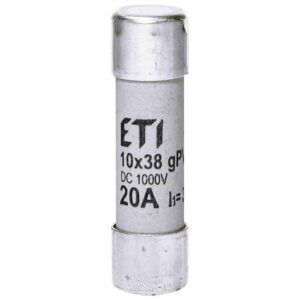 Fusível DC ETI CH10x38 gPV 20A 1000V