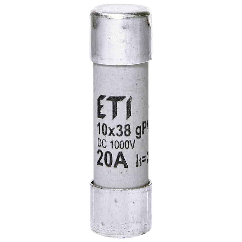Fusível DC ETI CH10x38 gPV 20A 1000V