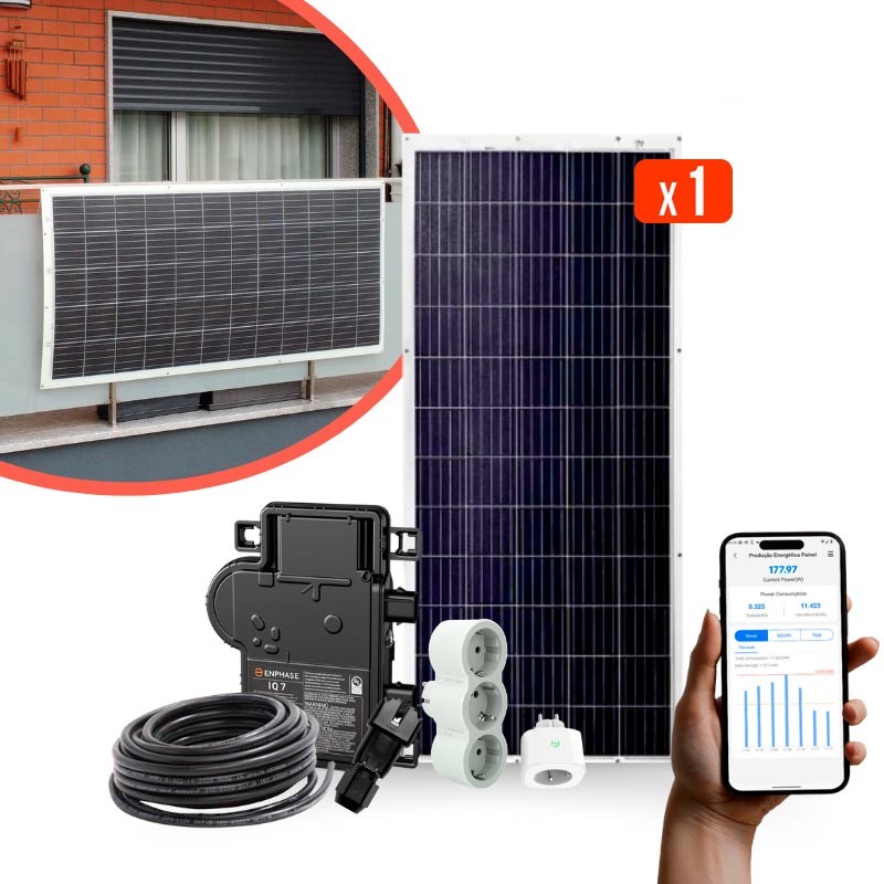 Kit autoconsumo Varanda Flexível Monofásico 310w