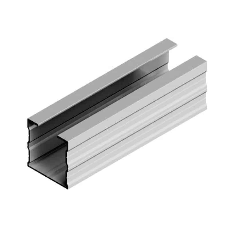 Troço vertical Sunfer SG3 550mm em alumínio para telhado metálico